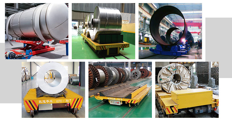 Steel factory cable power supply rail aluminum coil handling cart