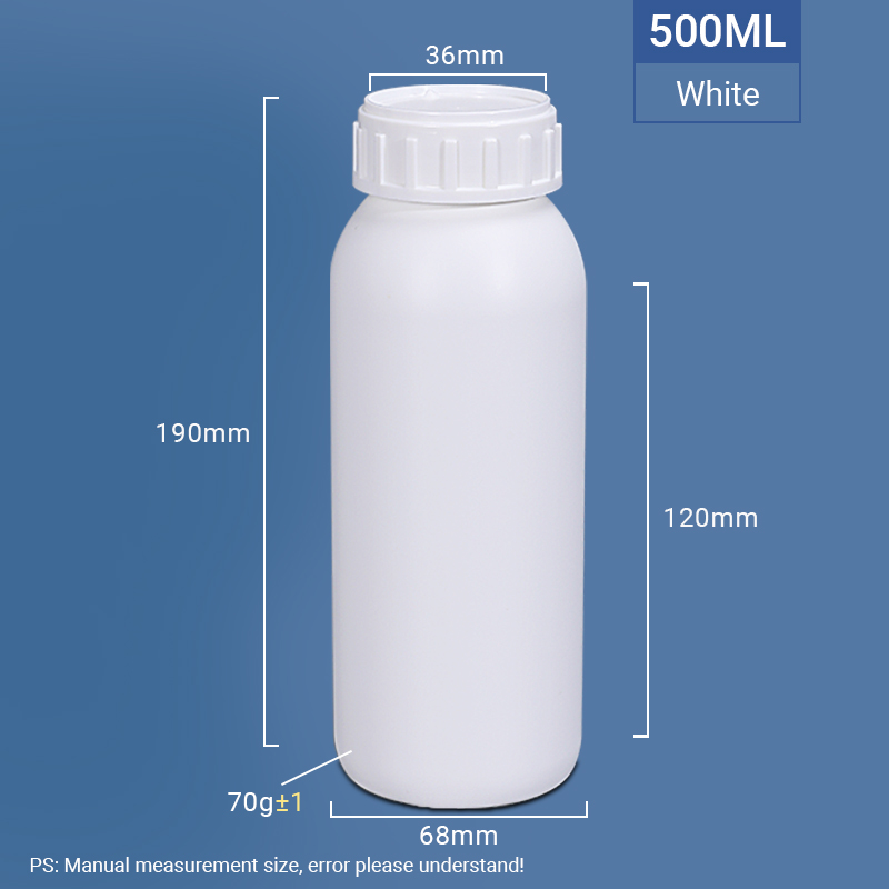 HDPE Chemical COEX Packaging Bottle for Pesticide 250ml 500ml 1000ml Capacity Bottles