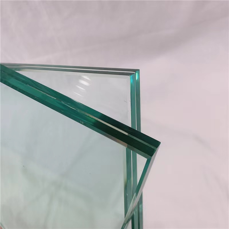 Hollow Curved Dark Gray 1.52" PVB Float Glass Mirror Clear Tinted Sheets