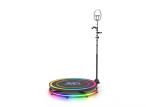 4 People 360 Picture Booth 100cm 115cm 360 Camera Photo Booth Colored Strip