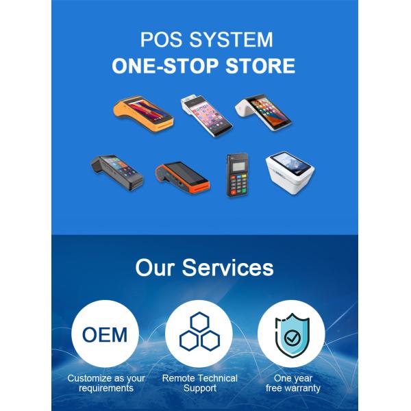 5.5 Inch Smart Touch POS Android Machine NFC Card Reader 4G Scanner