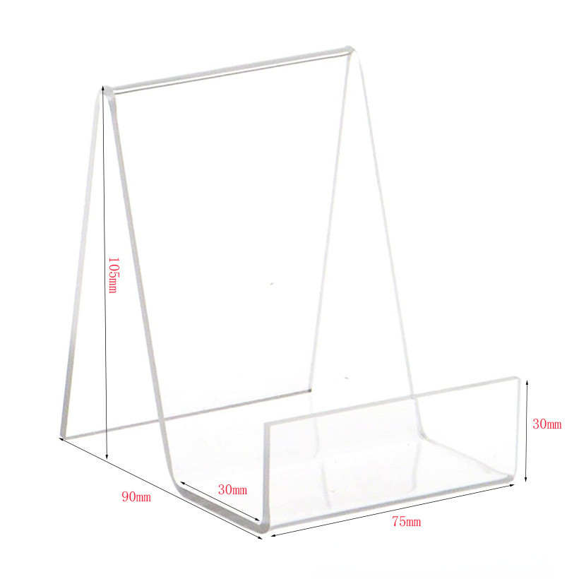 OEM Transparent Acrylic Holder Acrylic Book Stand Shelf For Bookstore Library Home