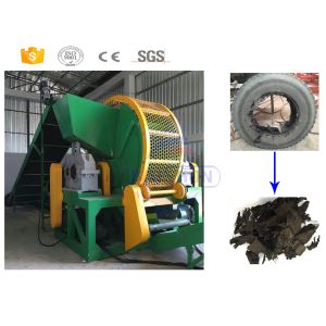 Automatic Scrap Rubber Tires Recycling Machine With Compact Structure