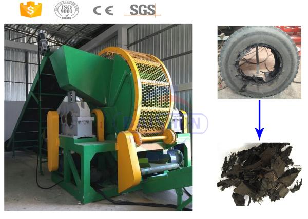 High Capacity Scrap Rubber Tires Recycling Machine For Rubbers Recycling