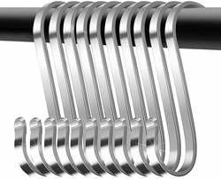 Customized Polish Steel S Hooks Stainless Steel Hanging Finish Plain Black