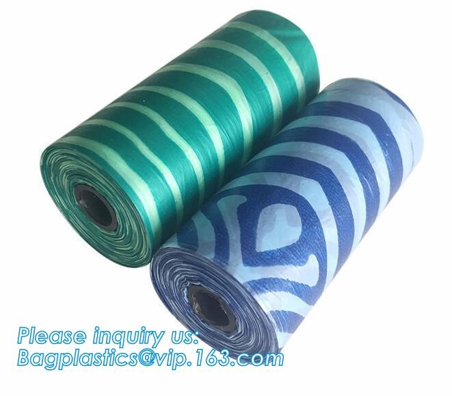 plastic t-shirt shape bag/ diaper sack bag with powder scent, biodegradable custom baby disposable diaper nappy bag, pac