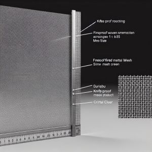 Fireproof Woven Metal Mesh Screen 1-635mesh for Durable and Knife Proof