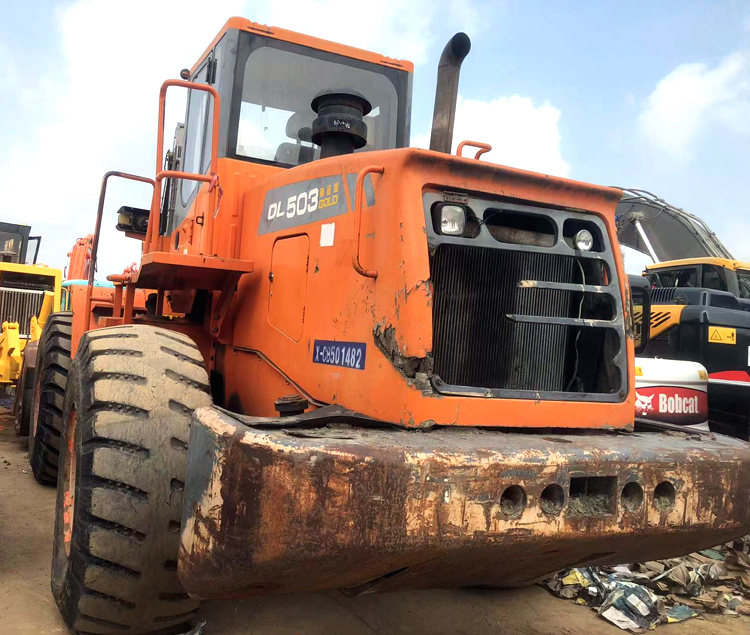 Good Condition Doosan DL 503 Loader Made in Korea Used in Shanghai 5 Ton Rated Load