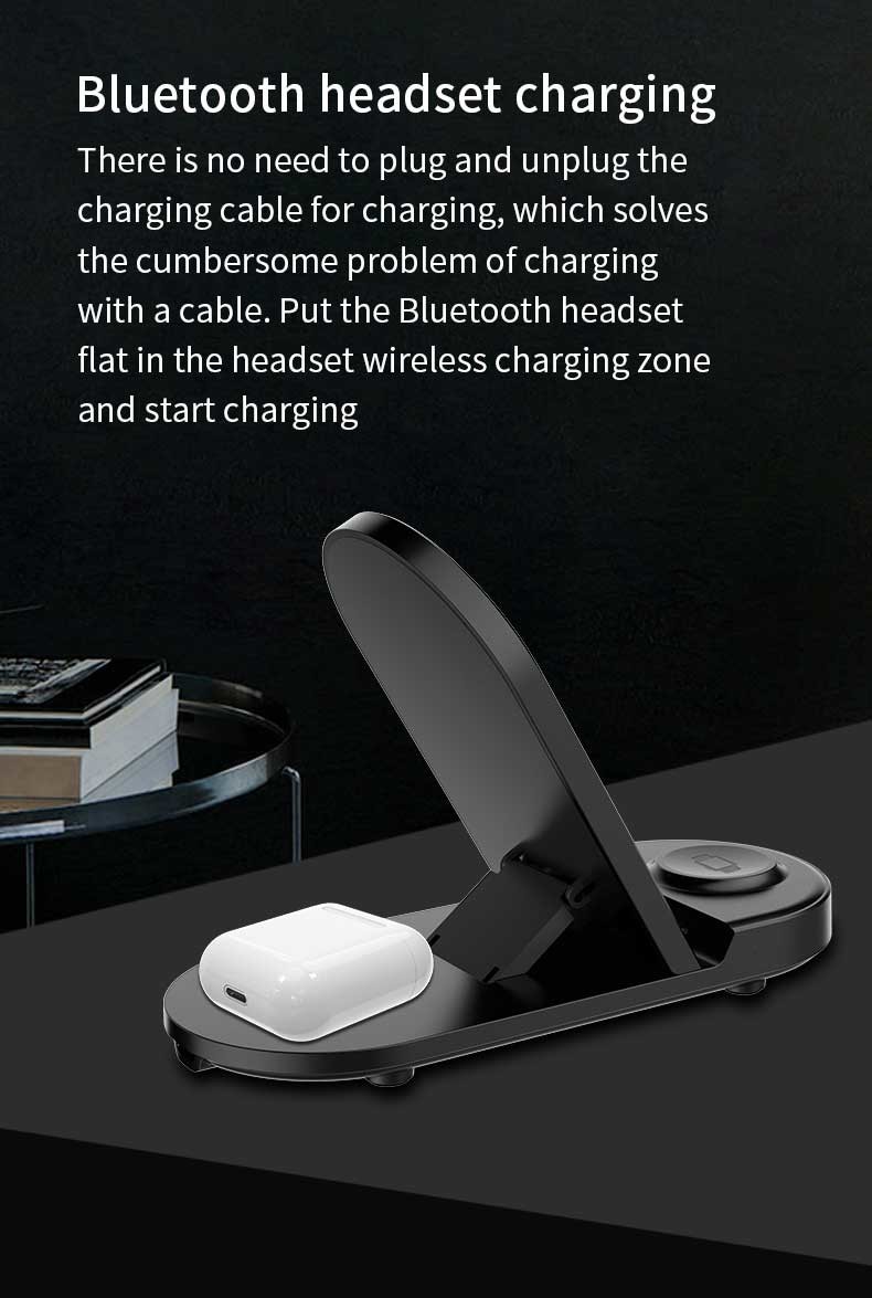 15W Fast Charge Qi Magnetic Stand Wireless Charger For Iphone 12