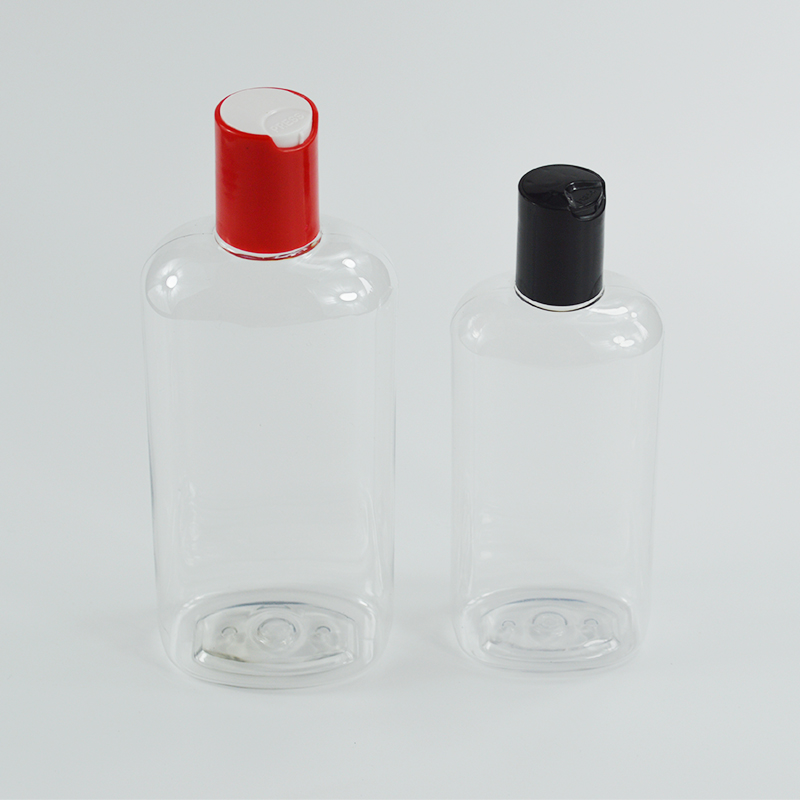 Industrial Cosmetic Bottle 500ml Pet Plastic with Disc Cap and Customized Color