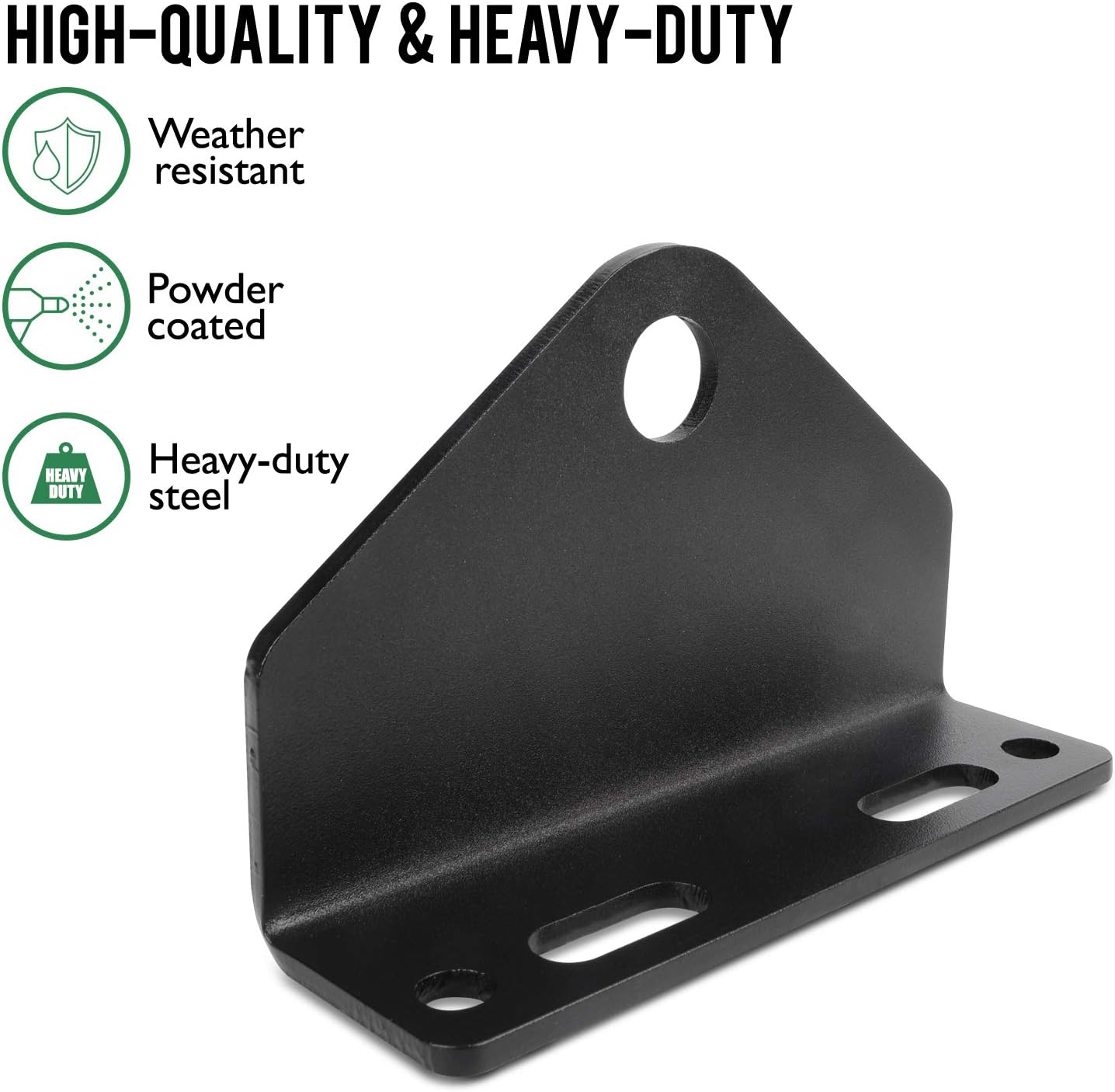 Powder Coated Black Trailer Hitch Adapter Bracket Receiver for Zero Turn Lawn Mower