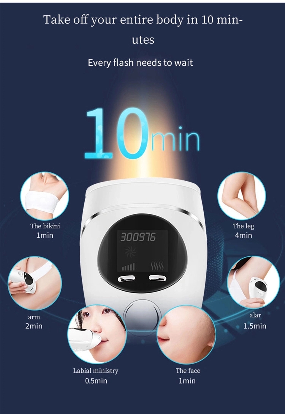 Permanently IPL Machine Painless Permanent Laser IPL Hair Removal For Home Use