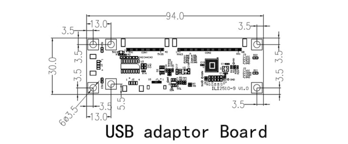 23.8 Inch LVDS FHD 1920*1080 PCAP TFT Display With USB Capacitive Touch Control