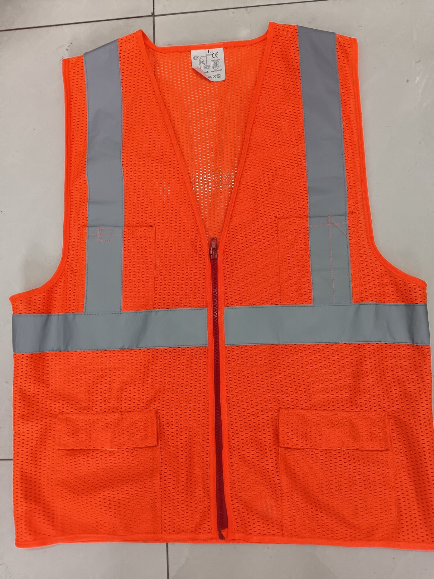 1H 2V Net Safety Vest Net 120 Grams Hi Vis Vest Mesh M-3xl Size