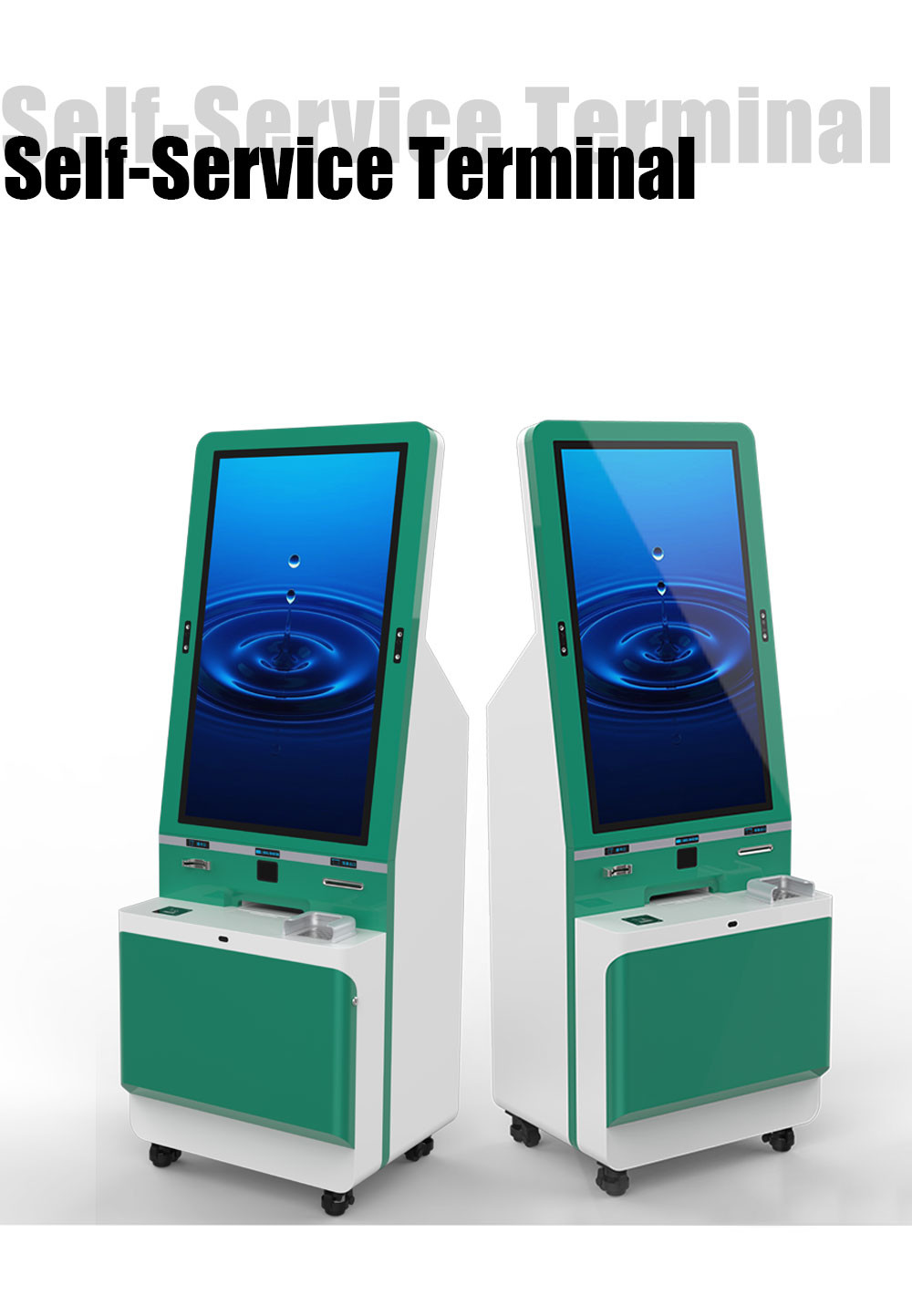 Smart Self Printing Kiosk Terminal Payment Self Service Credit Card Kiosks With Pos
