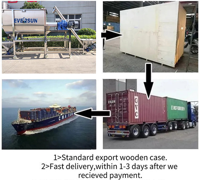 200 - 5000L Horizontal Carbon Steel Ribbon Blender For Heavy Duty Mixing