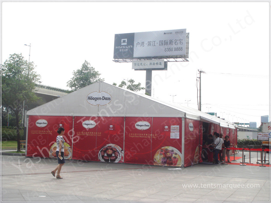 Corporate Product Show Aluminum Frame Tent , Lightweight Large Commercial Tent