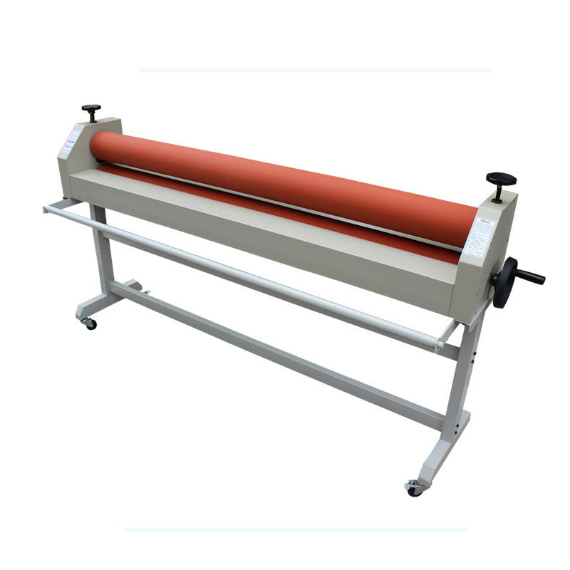 Rubber Rollers TS1600 Manual Cold Roll Laminator for 1600mm Desktop Lamination Machine