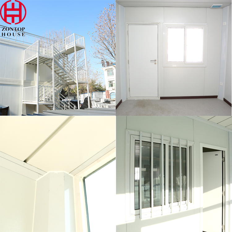 Zontop Manufactured Cheap Shipping Depot 3 Bedroom Building Stackable 20 Ft Container Houses Prefab Homes