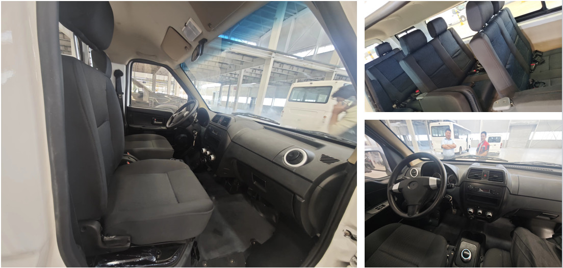 Low Operating Costs Electric Mini Bus 5.4m Van Large Capacity To Carry Passengers