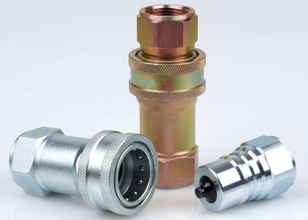 Agricultural Machinery Quick Disconnect Hydraulic Couplers LSQ-TG ISO A Chrome