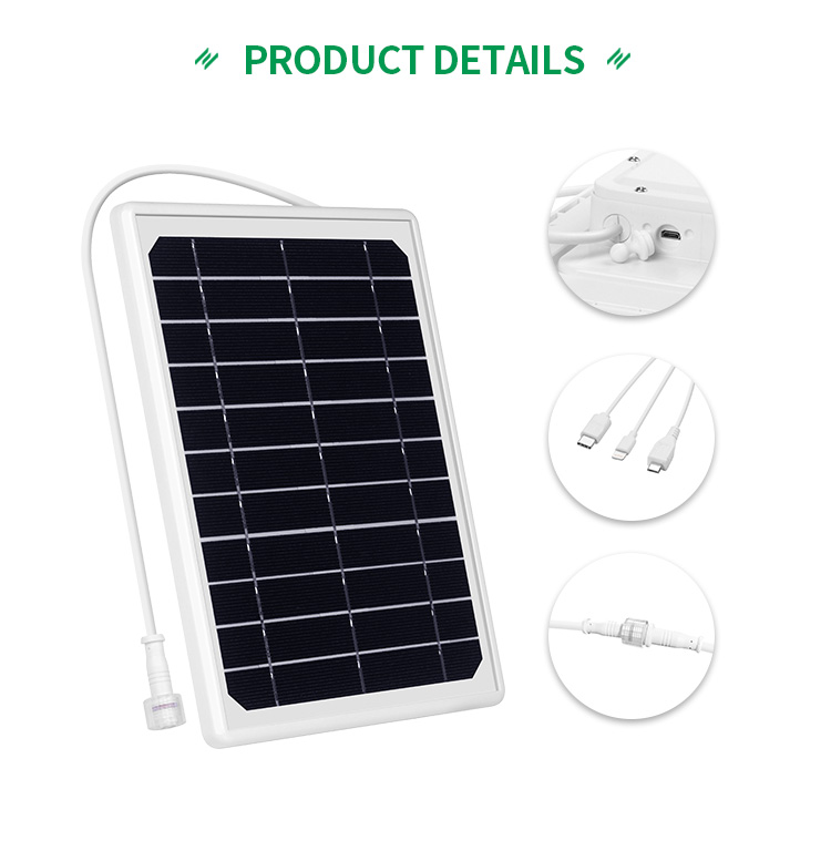 Highfly EU Warehouse 8W 5.5V 19200Mah Low Power Consumption Solar Charge Storage Battery Solar Power Bank Portable Solar Panel