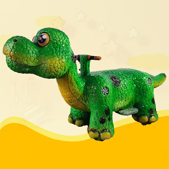 Mall Cartoon Animal Coin Operated Kids Ride Small cute dino ride