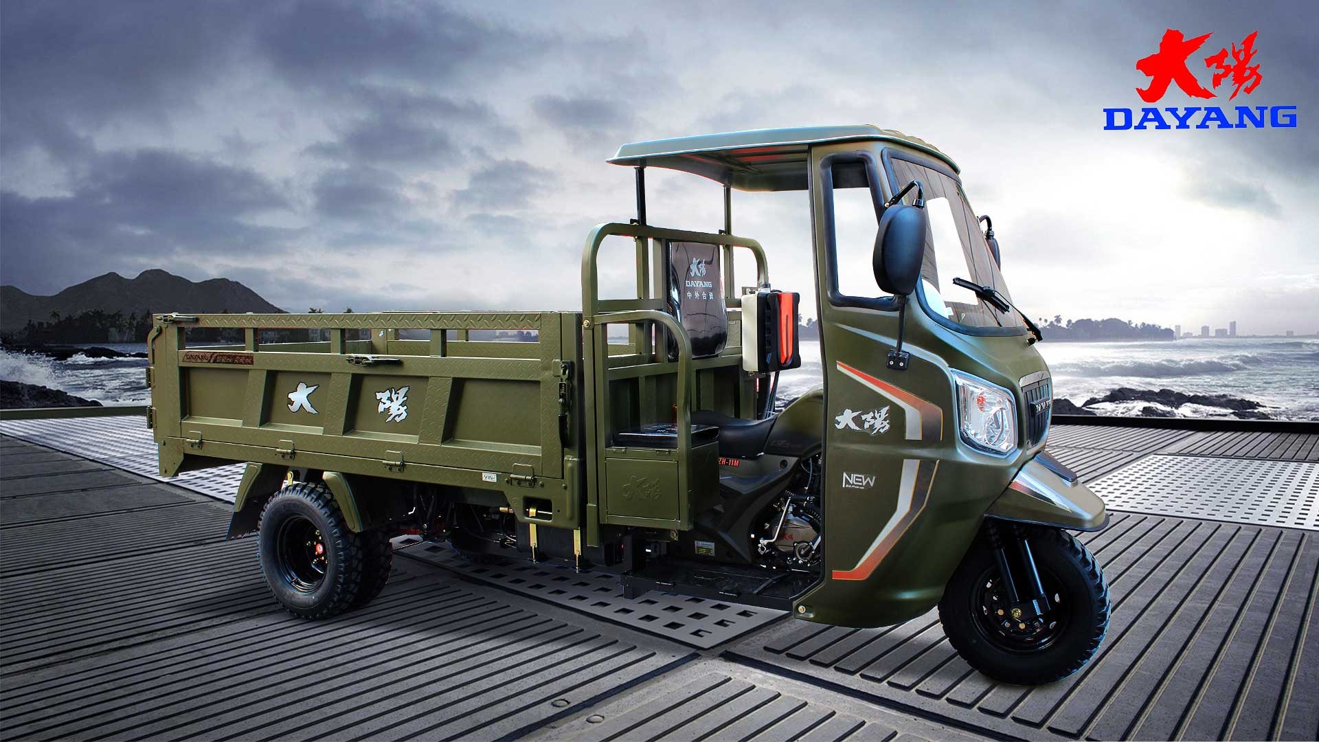 Powerful 200cc Water Cooling Engine Enclosed Cabin Motorcycle Tricycle for Adults
