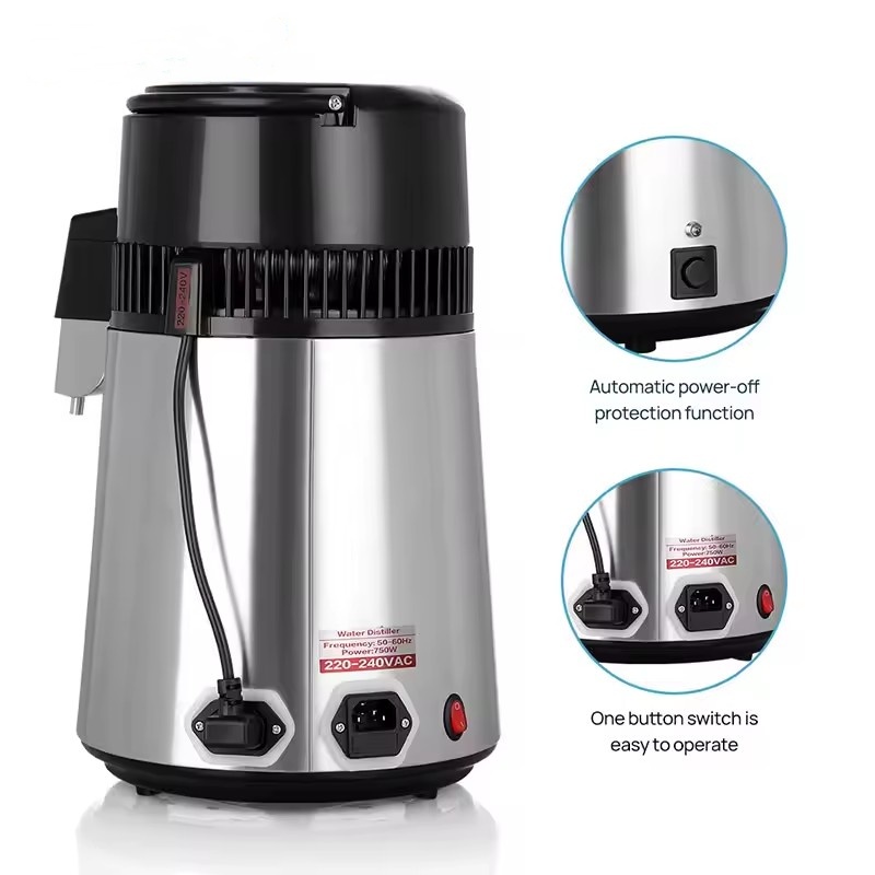 Stainless Steel 4L Dental Water Distiller For Medical/Dental/Homeuse/Laboratory/Beauty