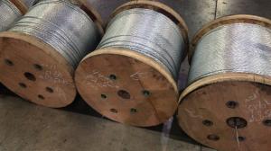 China 1/4 Galvanized Steel Strand Cable Guy Wire Rope 1x7 Structure Packing 5000ft / Reel on sale