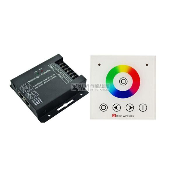 China LED RGBW Controller 12V 288W With synchronization RF Wireless Full Touch Wall Panel 24V 576W for rgb led strip on sale China LED RGBW Controller 12V 288W With synchronization RF Wireless Full Touch Wall Panel 24V 576W for rgb led strip on sale