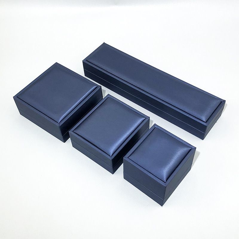 Custom Ivory Board PU Leather Ring Jewelry Jewellery Watch Wallet Gift Packaging Display Box