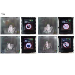 Black LED Display For Vehicle AI MDVR ADAS DSM Speed Alarm Reminder And Power