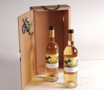 Luxury Cardboard Wine Box , Cardboard Boxes For Wine Bottles Gift Packing