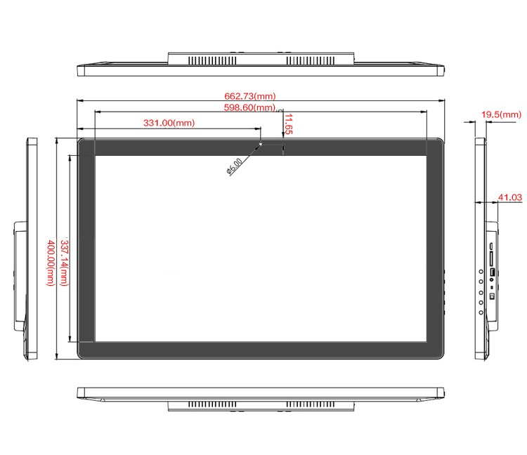 HD 27" inch wifi network signage LCD LED display Android monitor internet advertising screen retail POP display