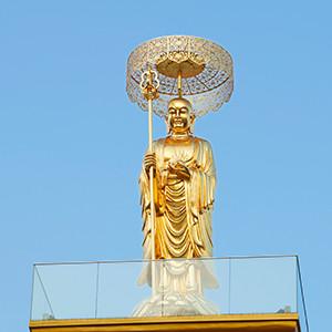 Casting Bronze Large Outdoor Buddha Statue , Buddha Bronze Sculpture In