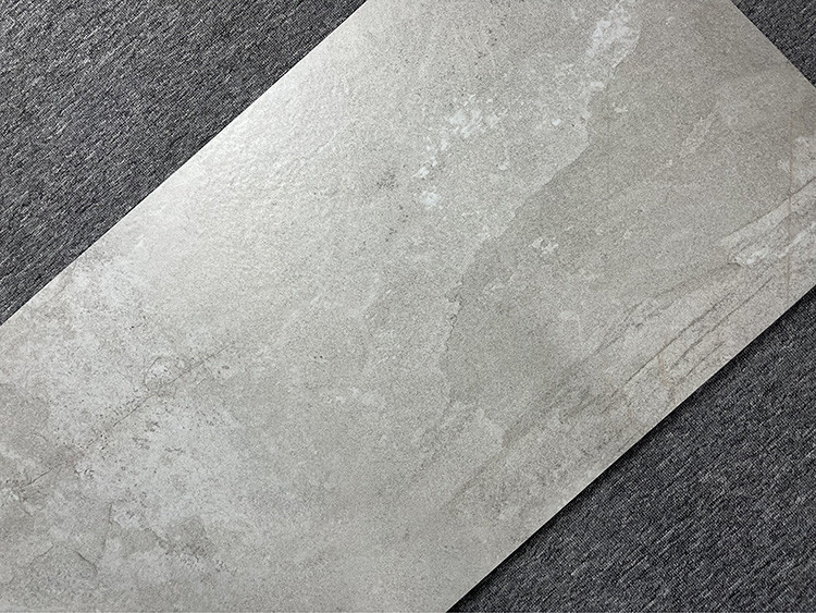 1200x600 Textured Wall Tiles Living Room Wear Resistant Semi Matt Gray Wabi Sabi Rustic