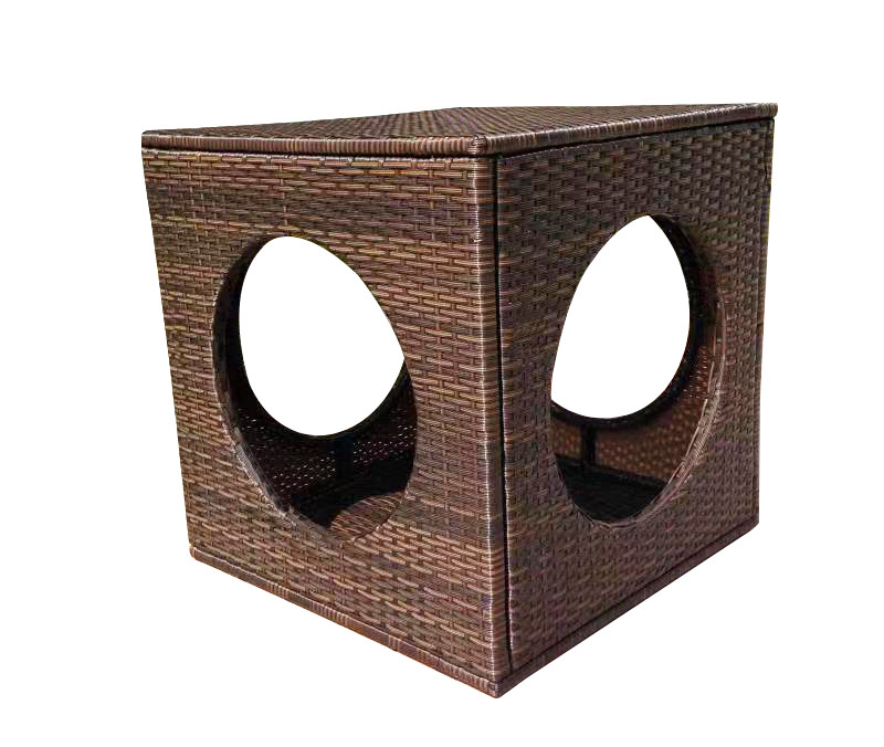 Outdoor Furniture Rattan Wicker Pet House Bed KD Dog House