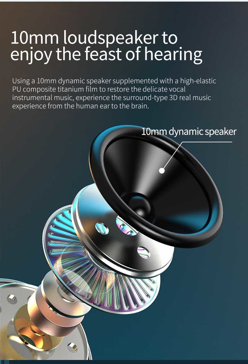 J7 Android Gaming Bluetooth Stereo Earbud 3D Surround Sound Earphones