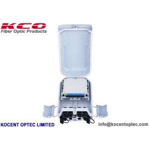 China 8 Port Outdoor Fiber Optic Termination Box with 12 Fibers Capacity and ABS+PC Material for FTTH/FTTA Applications on sale