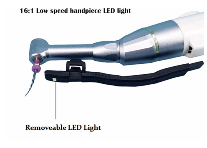 16:1 contra angle low speed handpiece wireless endo motor with LED light