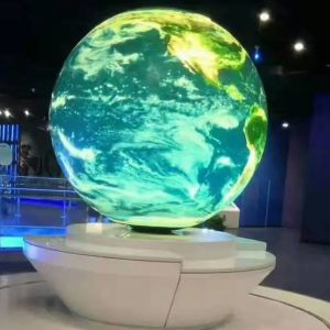 P3 LED Display Screen Round Sphere LED Display Indoor 1M For Commercial