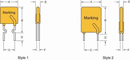 Dip 30V 2.5A PPTC Resettable Fuse