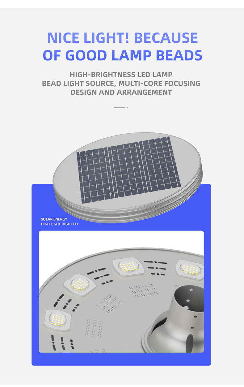 200W Ufo Solar Garden Lights Planet Style 10 Heads D532mm Outdoor
