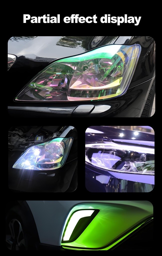 TPU Car Headlight Film Hydrophobic Anti Scratch Car Wrap Film Automobile Tail Lamp Film