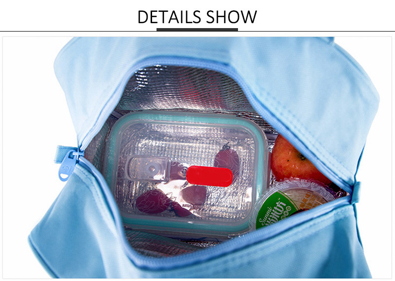 Non Toxic Cute Cartoon Polyester Cooler Lunch Bag
