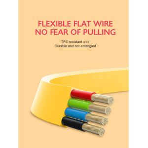 Customized PVC 4 in 1 USB Cable with Keyring