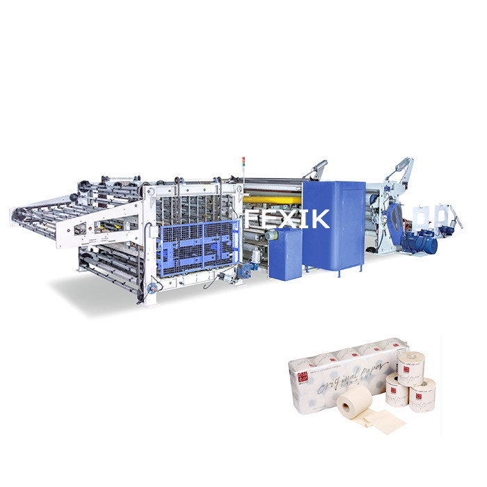 Toilet Roll Kitchen Towel Rewinding Embossing Machine 350M/Min