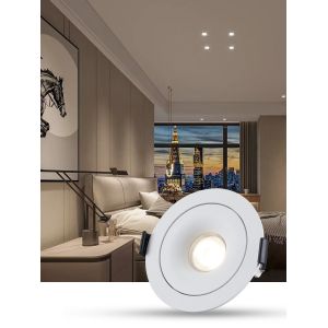 Flicker Free 30 Degree Tilt LED Downlights , Practical Dimmable LED COB