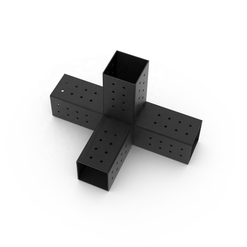Black Single-side Bracket for 4x4 6x6 Modular Pergola DIY Corner Bracket Summerhouse